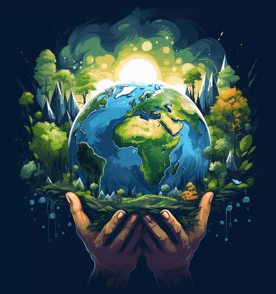 save the planet illustration